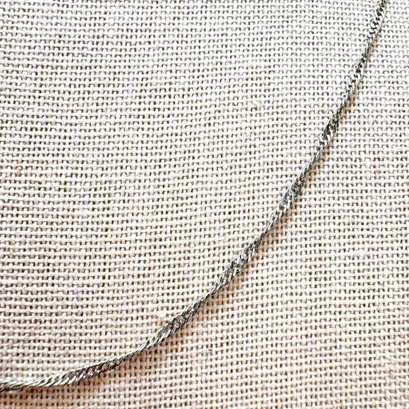 VTG 18k Gold Plated Twist Curb Link Chain Necklace Size 18" Adjustable Length - Picture 2 of 13